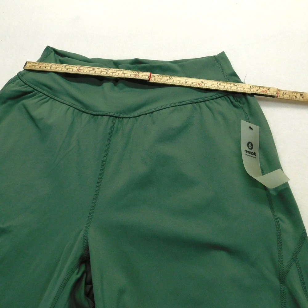 Mono B Women's L Green High Waist Barrel Jogger Pants Pockets Athletic - Picture 7 of 9